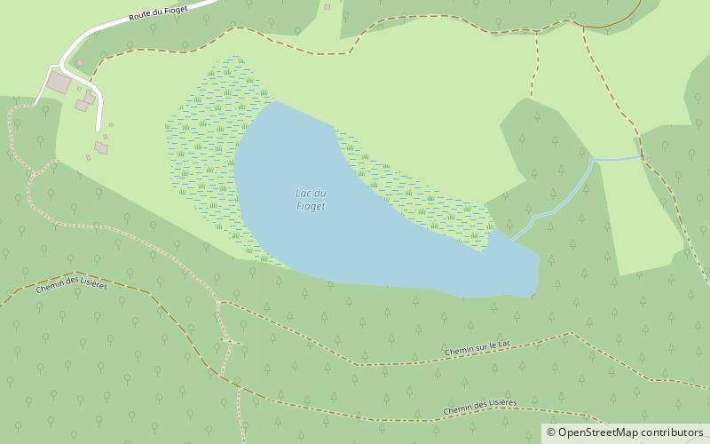 Lac du Fioget location map