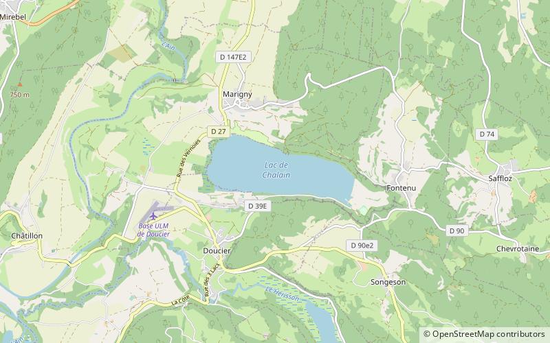 Lac de Chalain location map