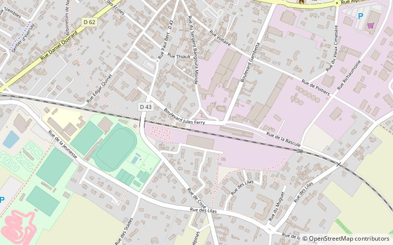 Arboretum de Neuville-de-Poitou location map