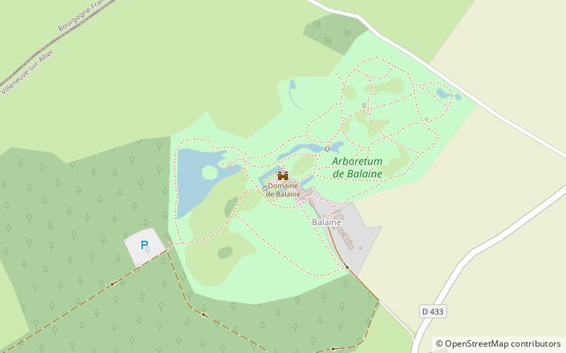Arboretum de Balaine location map