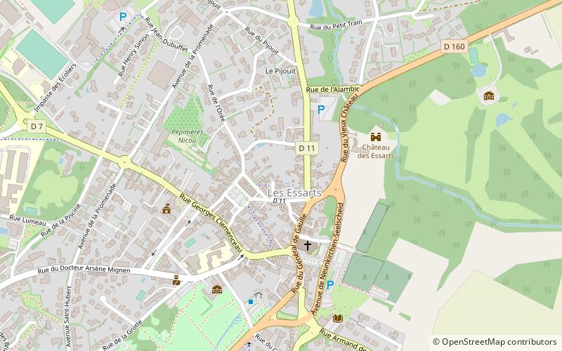 Les Essarts location map