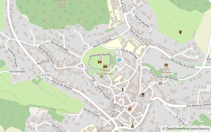 Château de Pouzauges location map