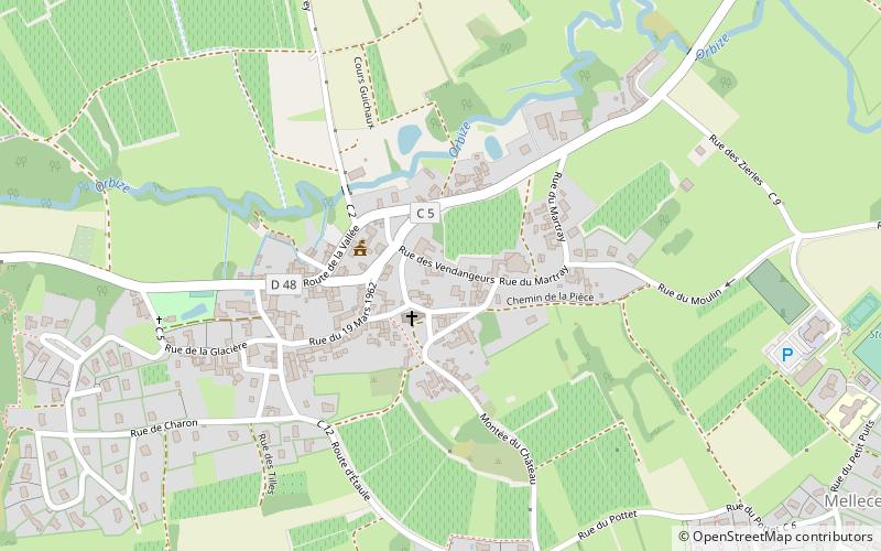 Mellecey location map