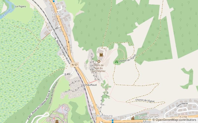 Fort Mahler du Larmont inférieur location map