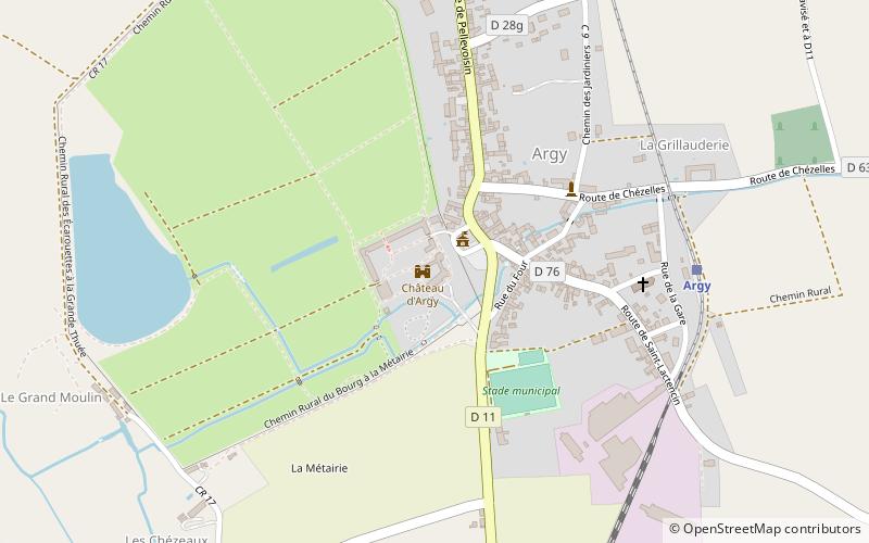 Schloss Argy location map