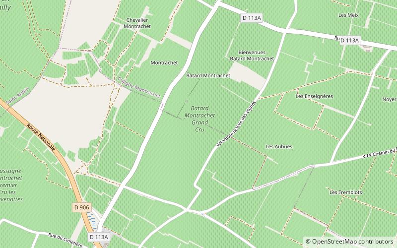 Bâtard-Montrachet location map