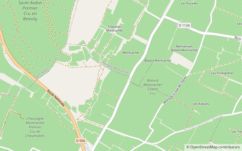 Montrachet location map