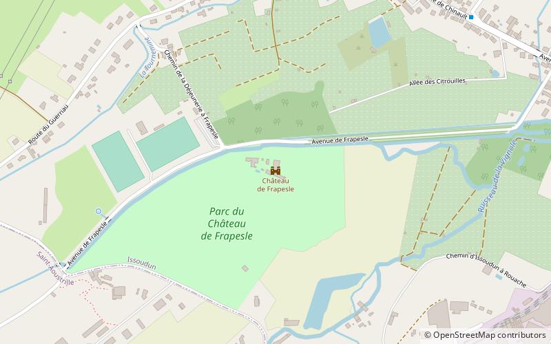 Frapesle Manor location map