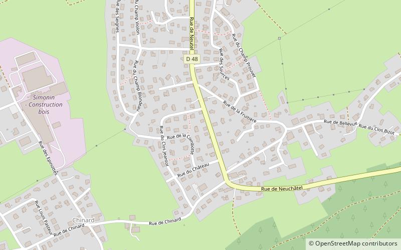 Montlebon location map