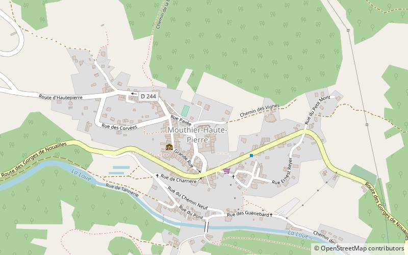 Mouthier-Haute-Pierre location map