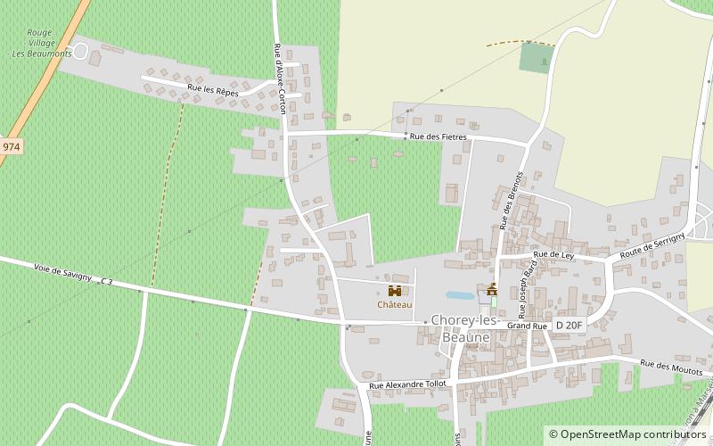 Chorey-les-Beaune location map