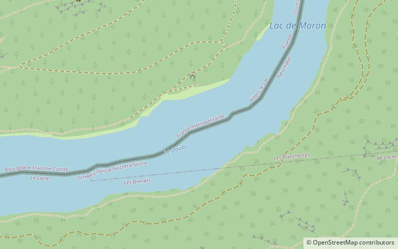 Lac de Moron location map