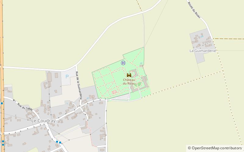 Schloss Le Rivau location map