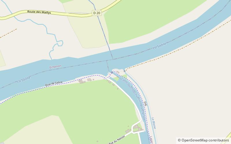 Canal del Ródano al Rin location map