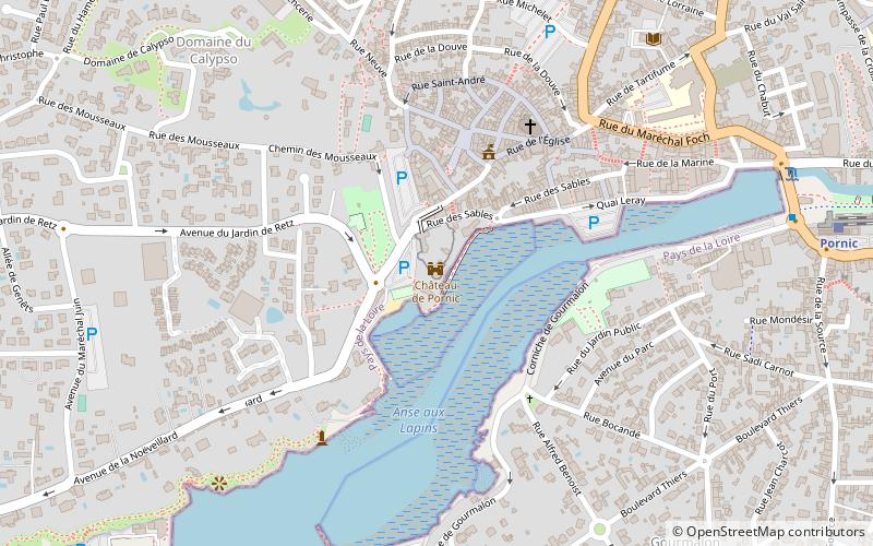 Château de Pornic location map