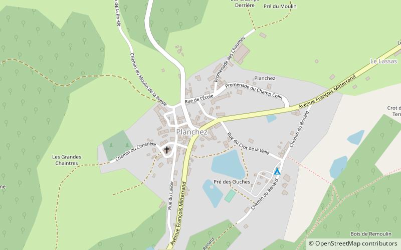 Planchez location map