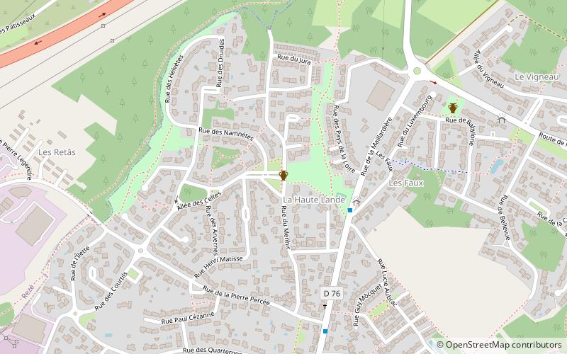 Menhir de Haute-Lande location map