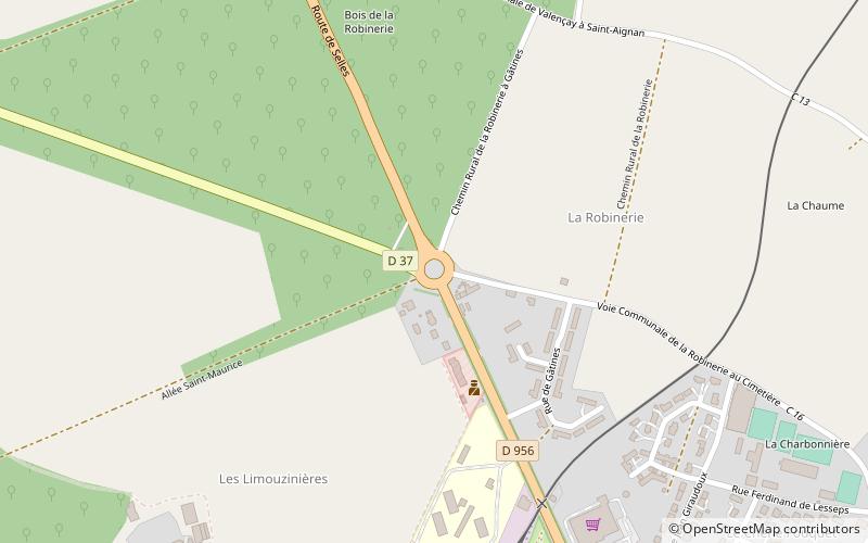 Mémorial de Valençay location map