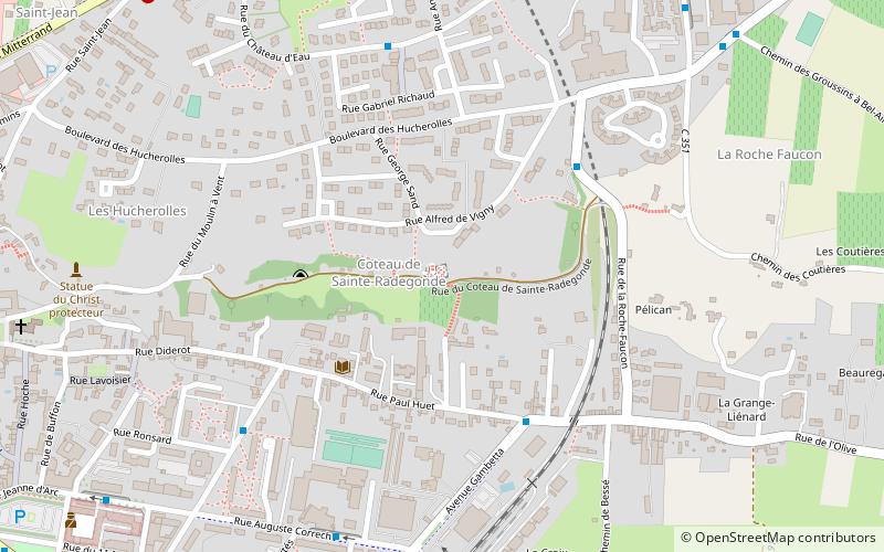 Chapelle Sainte-Radegonde location map