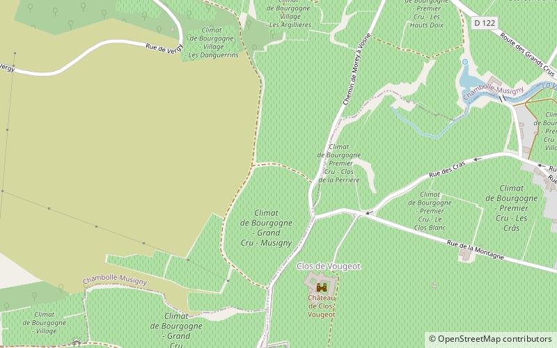Musigny AOC location map