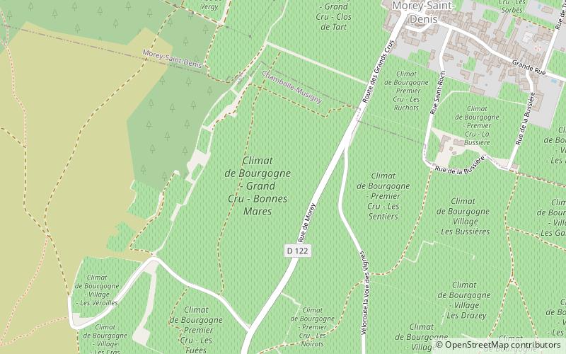 Bonnes-mares location map