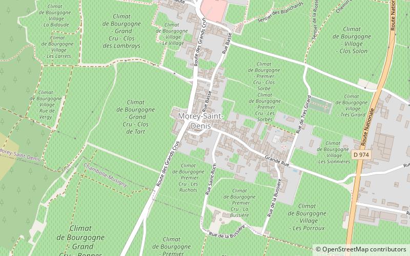 Clos de Tart location map