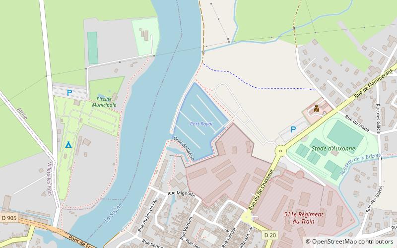 Port Royal d'Auxonne location map