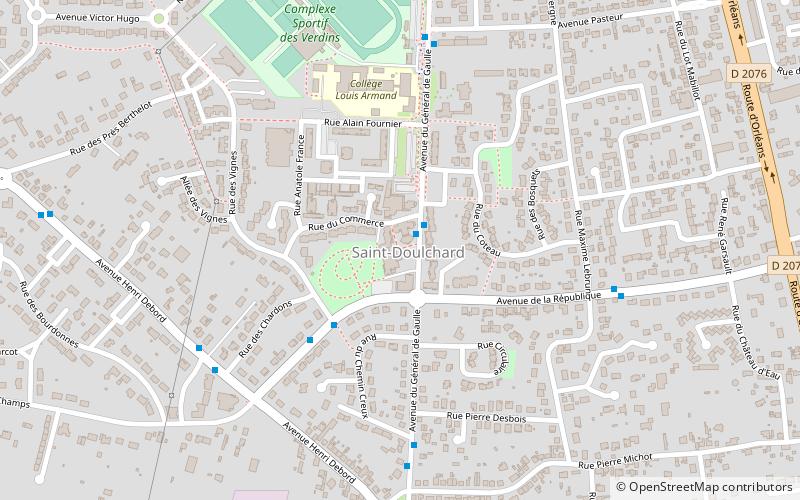 Saint-Doulchard location map