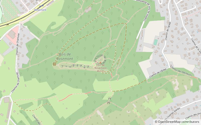 Fuerte de Rosemont location map