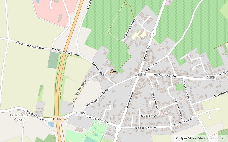 Église Saint-Julien de Distré location map