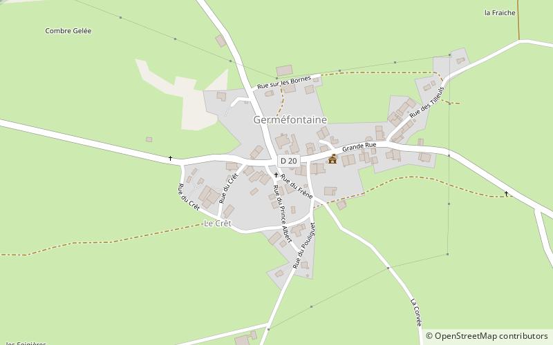Croix du bas du village location map