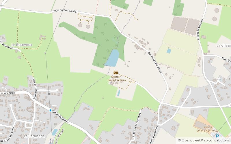 Manoir de la Paclais location map