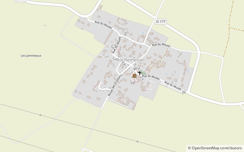 Louresse-Rochemenier location map