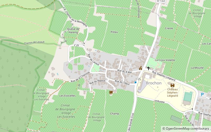 Brochon location map