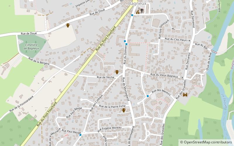 Dolmen de Bagneux location map