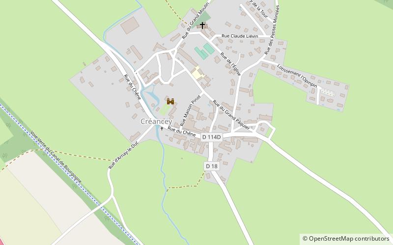 Créancey location map