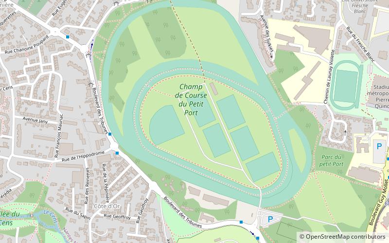 Petit Port racecourse location map