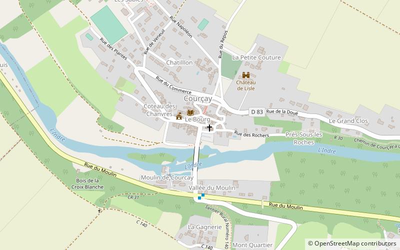 Courçay location map