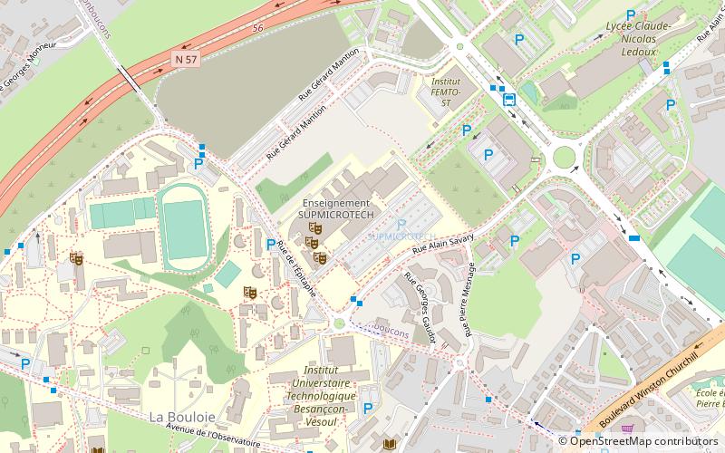 École nationale supérieure de mécanique et des microtechniques location map