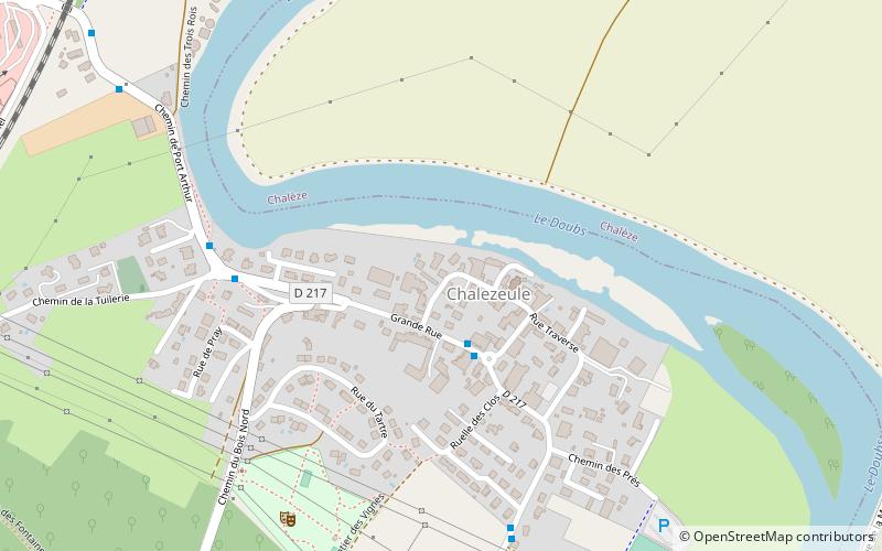 Chalezeule location map