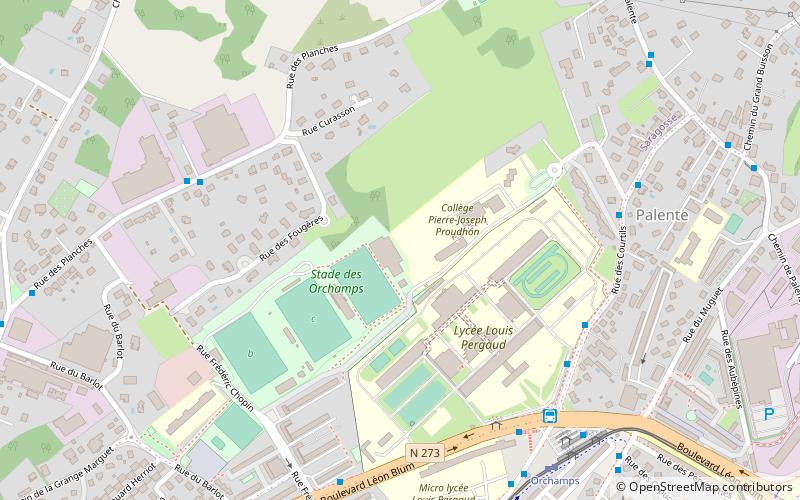 Les Orchamps location map