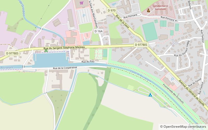 Canal de Bourgogne location map