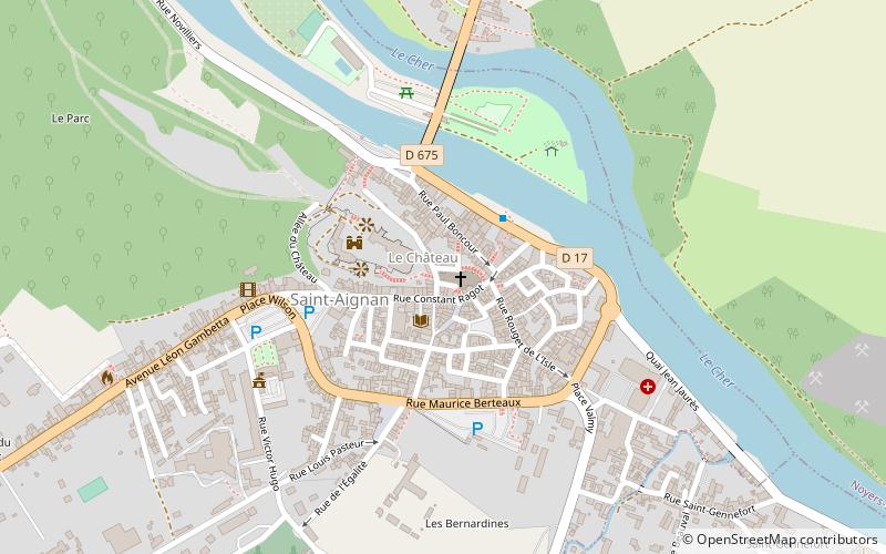 collegiale saint aignan de saint aignan location map
