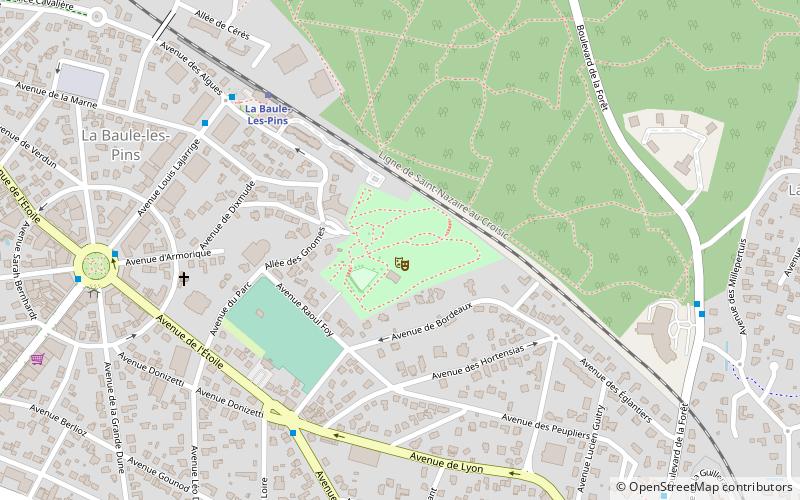 parc des dryades la baule location map