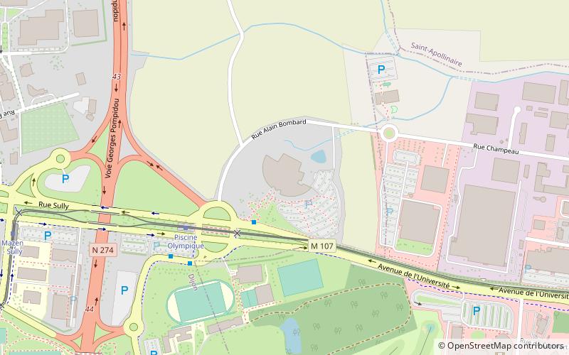Piscine Olympique location map