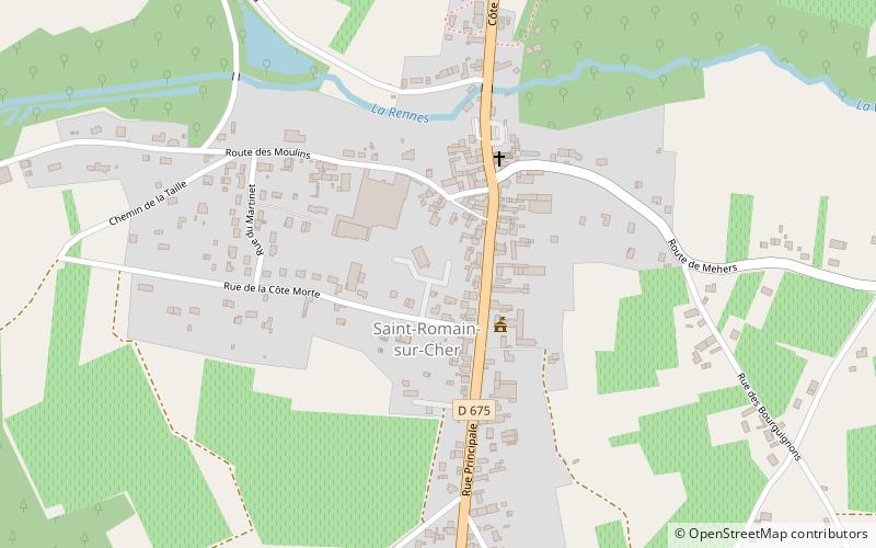 Saint-Romain-sur-Cher location map