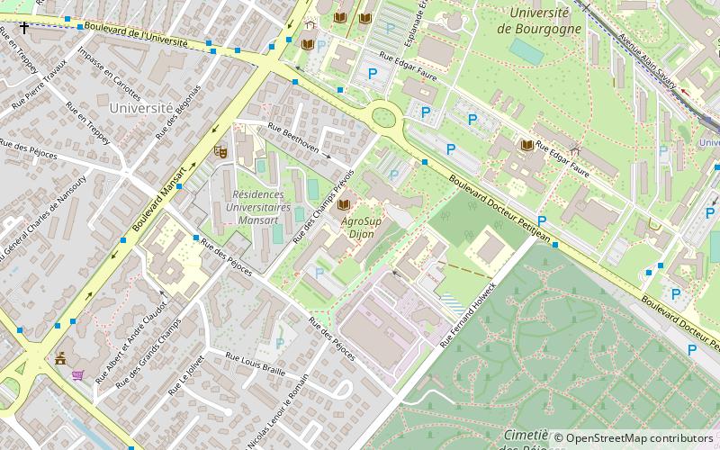 agrosup dijon location map