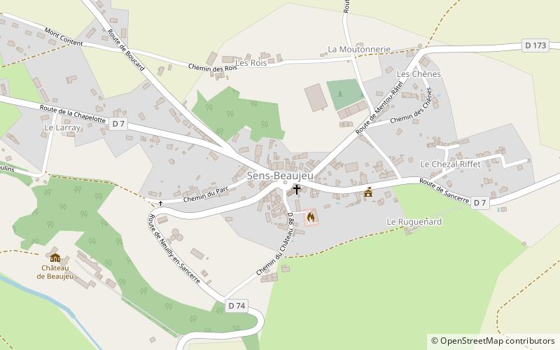 Sens-Beaujeu location map