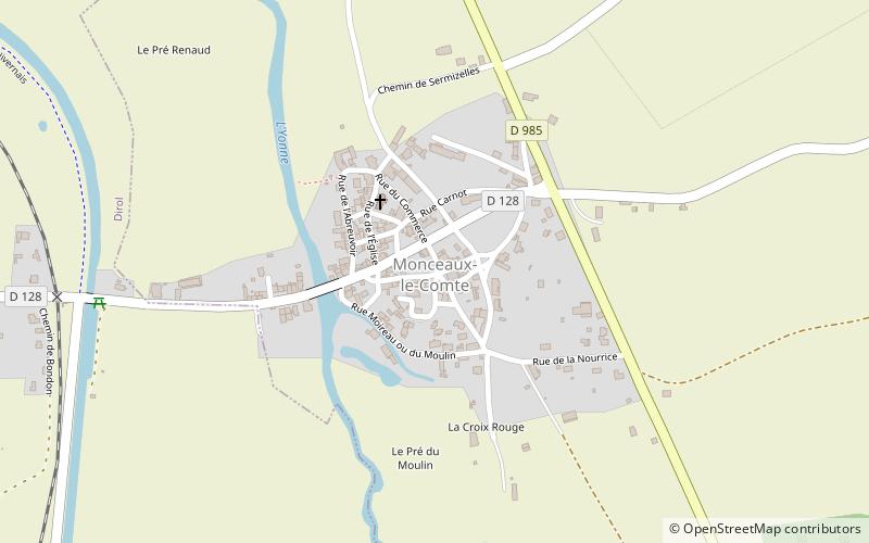 Monceaux-le-Comte location map