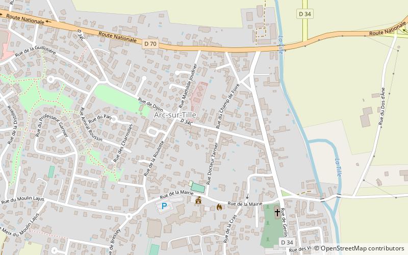 Arc-sur-Tille location map